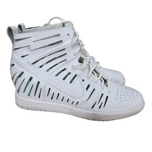 Nike Dunk Sky Hi 2.0 Joli Hidden Wedge Sneakers Womens 11 White Shoes 725062-100